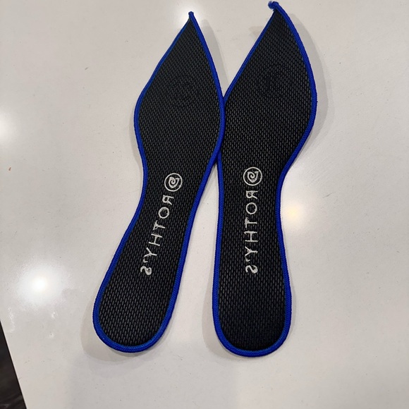 Rothy's Black and Blue Flats Glen Plaid Retired Unicorn - Picture 7 of 7